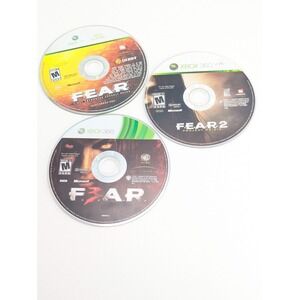 F.E.A.R. 1 + 2 + 3 Xbox 360‎ Fear Horror Lot Bundle